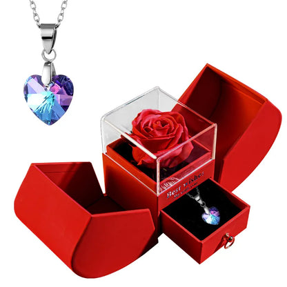 Luxury Rose Necklace Gift Box