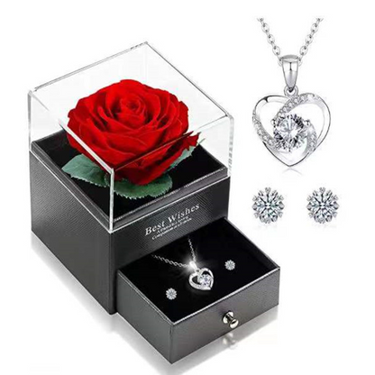 Heart Necklace & Earring Set