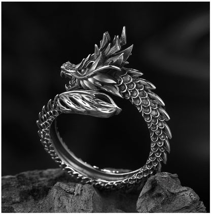 Retro Fantasy Dragon Ring
