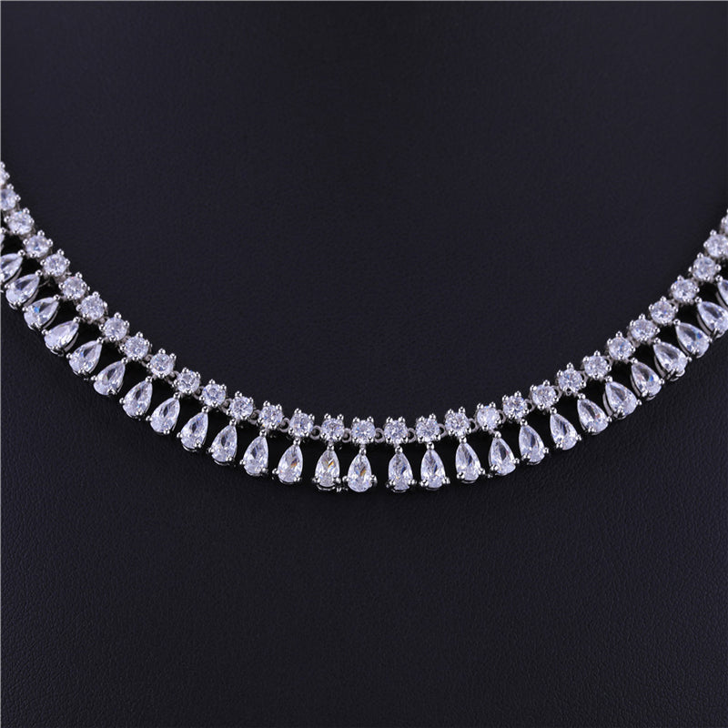 Diamond Look Teardrop Jewelry Collection