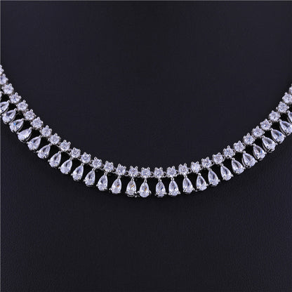 Diamond Look Teardrop Jewelry Collection
