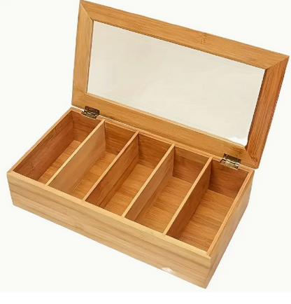 Bamboo Jewelry & Tea Storage Box
