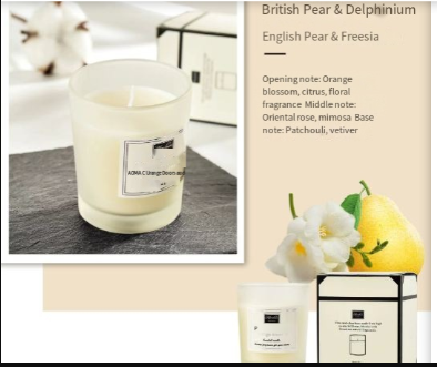 Luxury Aromatherapy Soy Candle – Long Lasting Home Fragrance