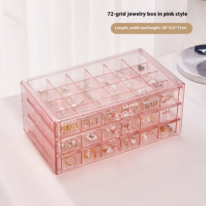 Luxury Transparent Jewelry Organizer Box