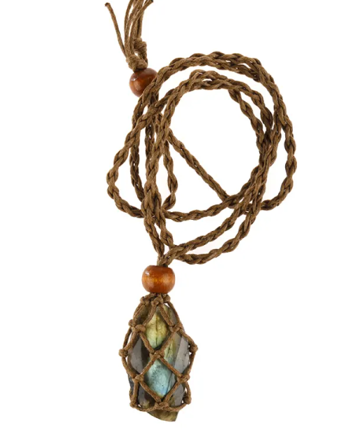 Handmade Labradorite Stone Pendant Necklace