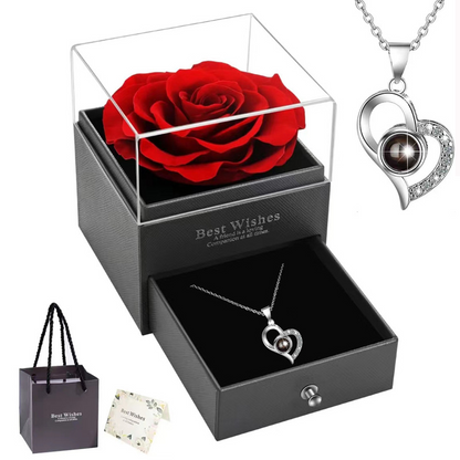 Heart Necklace & Earring Set