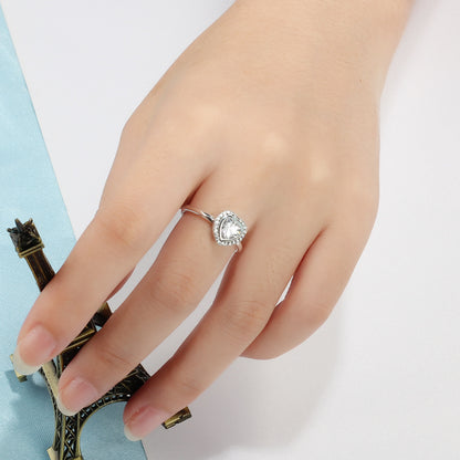 Sterling Silver Love Heart Ring – Minimalist Luxury Gift