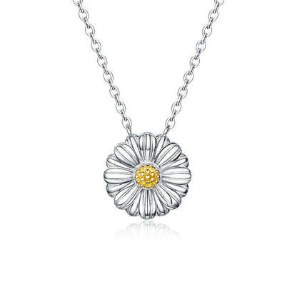 Elegant S925 Daisy Flower Necklace