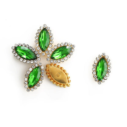 Luxury Crystal Rhinestone Hair Gems – Teardrop Glass Accessories