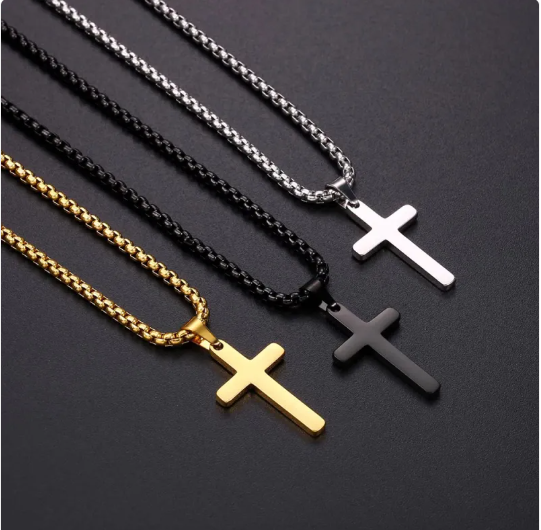 Minimalist Titan Cross Pendant