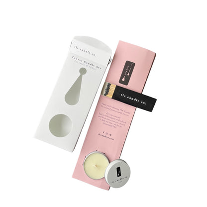 Travel Candle with Matches – White Tea