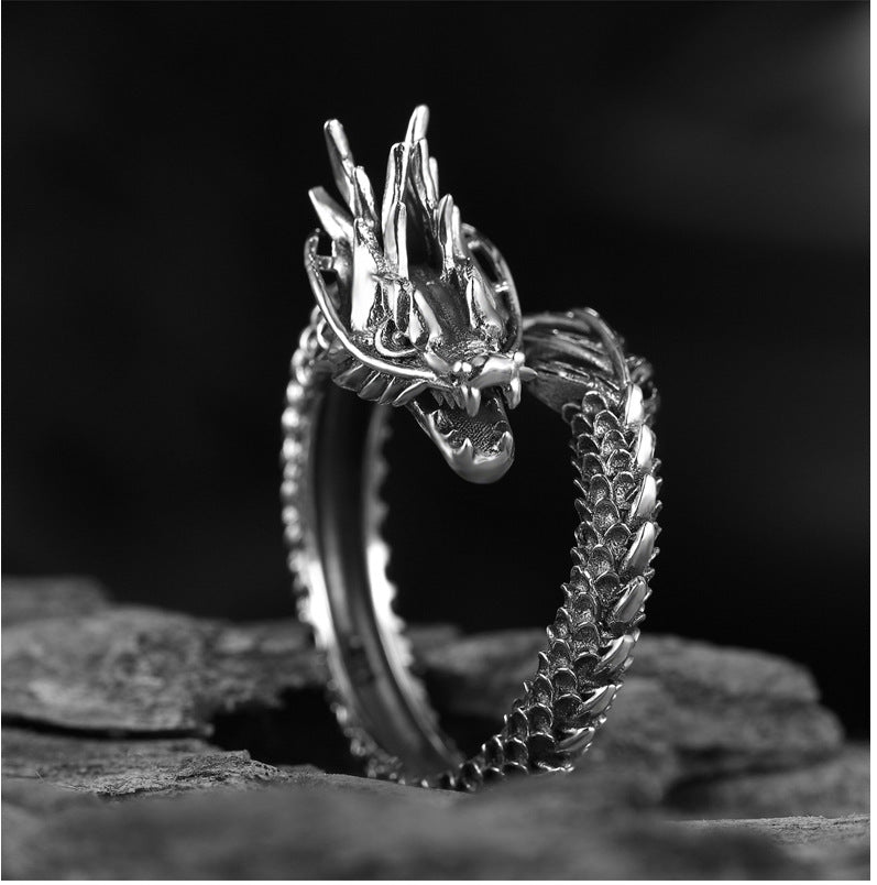 Retro Fantasy Dragon Ring
