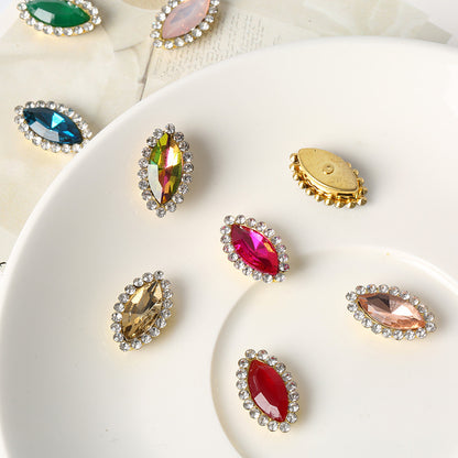 Luxury Crystal Rhinestone Hair Gems – Teardrop Glass Accessories