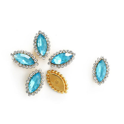 Luxury Crystal Rhinestone Hair Gems – Teardrop Glass Accessories