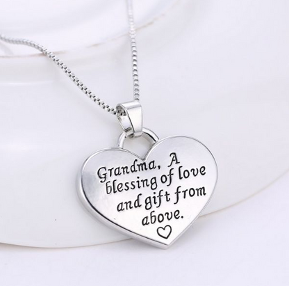 Love Message Heart Necklace