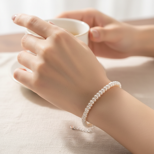 Vintage French Pearl Bracelet for Women