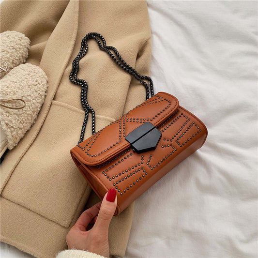 Korean Style Mini Crossbody Bag – Elegant Women’s Small Square Handbag