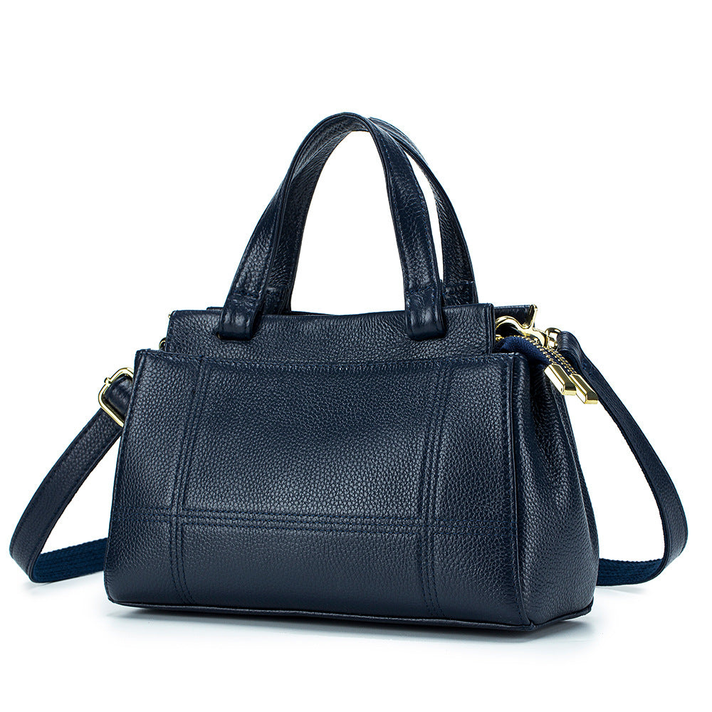 New Genuine Leather Women’s Handbag – Luxury Boston Tote