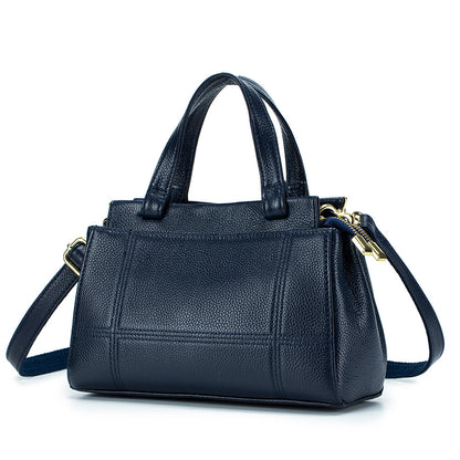 New Genuine Leather Women’s Handbag – Luxury Boston Tote