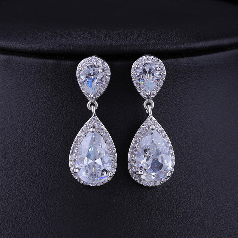 Diamond Look Teardrop Jewelry Collection