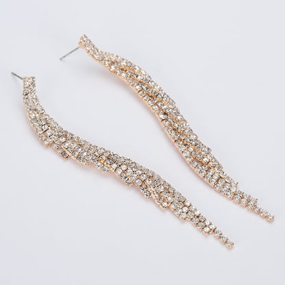 Elegant Rhinestone Drop Earrings