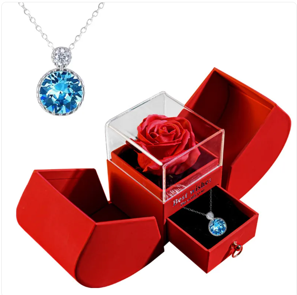 Luxury Rose Necklace Box