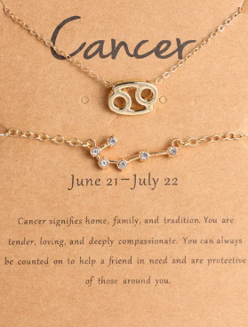 Zodiac Sign Necklace Set – Elegant Astrology Jewelry for Women