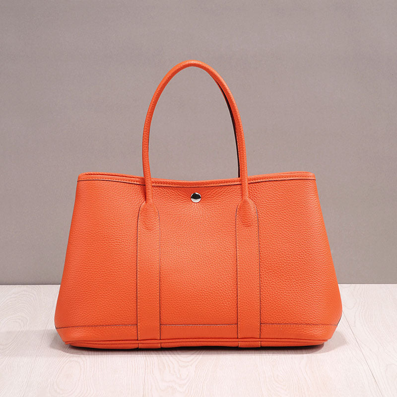 Luxury Korean Style Leather Tote Handbag for Women