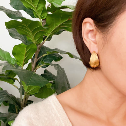 Luxury Cabled Teardrop Stud Earrings