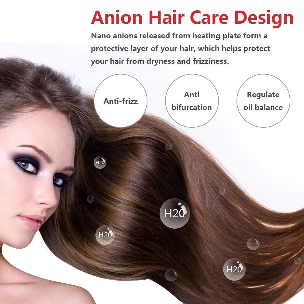 Professional Heated Hair Straightening Brush – Fast Heat Ceramic Hair Styling Comb for Smooth & Frizz-Free Hair