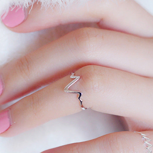 Minimalist Love Wave Ring