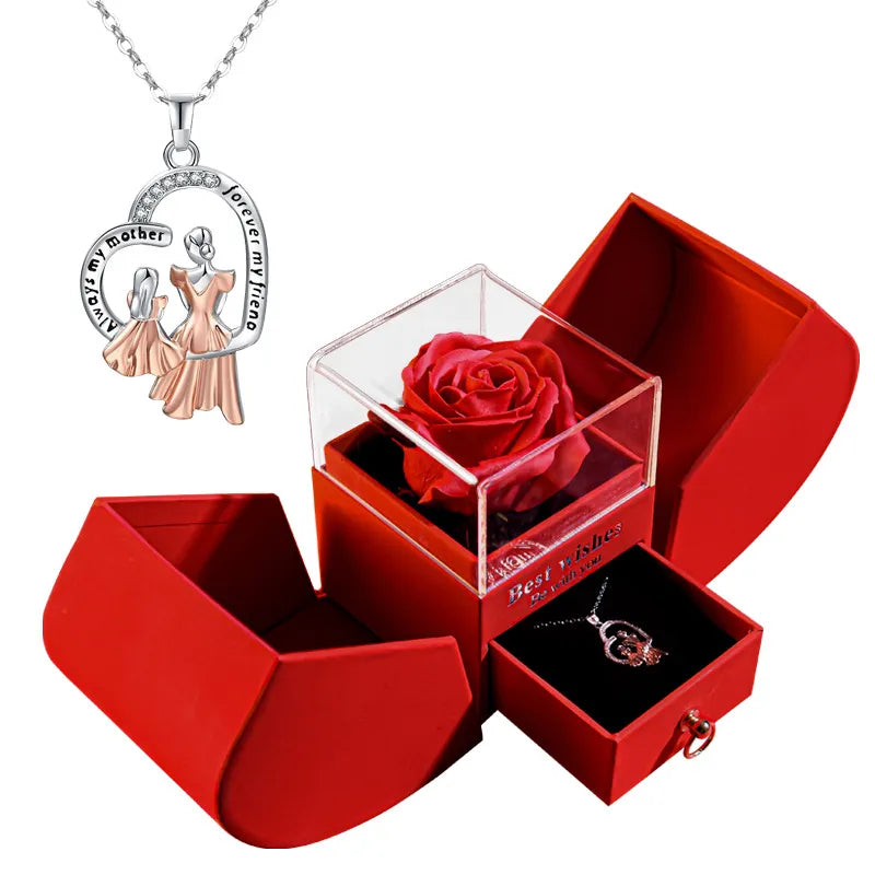 Luxury Rose Necklace Gift Box