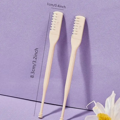2PCS Portable Nose Hair Trimmer Set – 360° Precision Facial Hair Removal Tool for Women