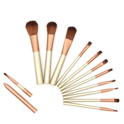Professional Gold Makeup Brush Kit