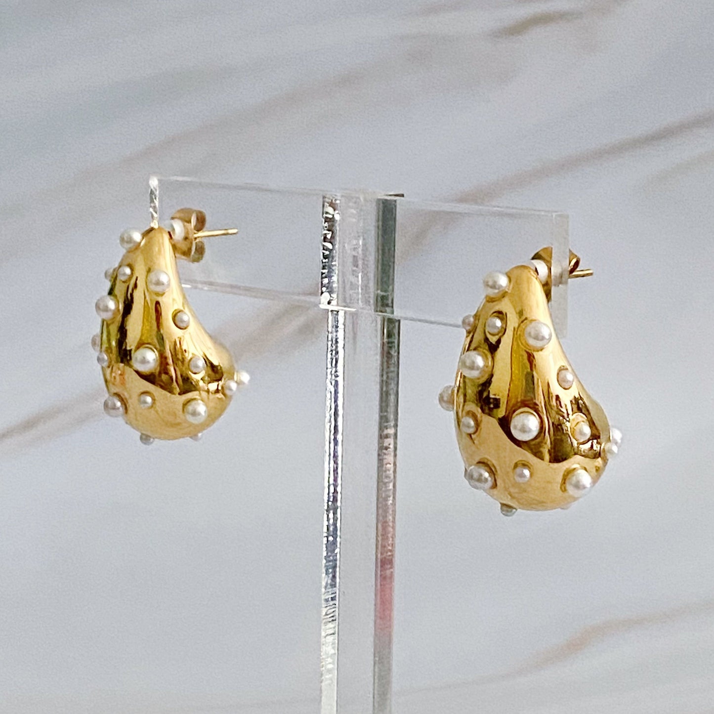 Glam Crystal Teardrop Earrings