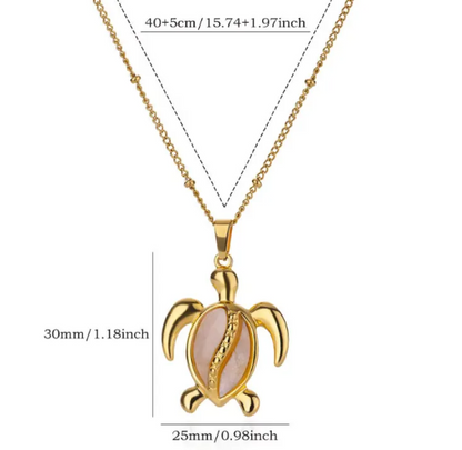 Gold Sea Turtle Necklace