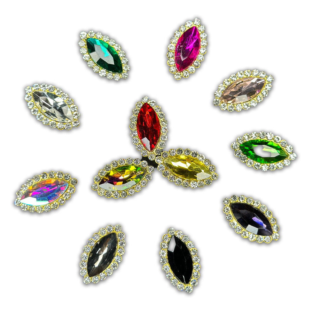 Luxury Crystal Rhinestone Hair Gems – Teardrop Glass Accessories