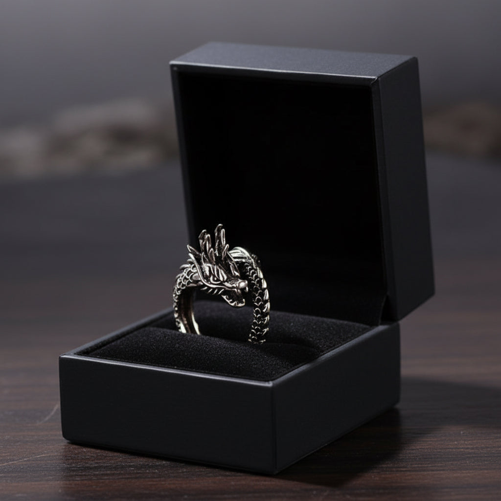 Retro Fantasy Dragon Ring