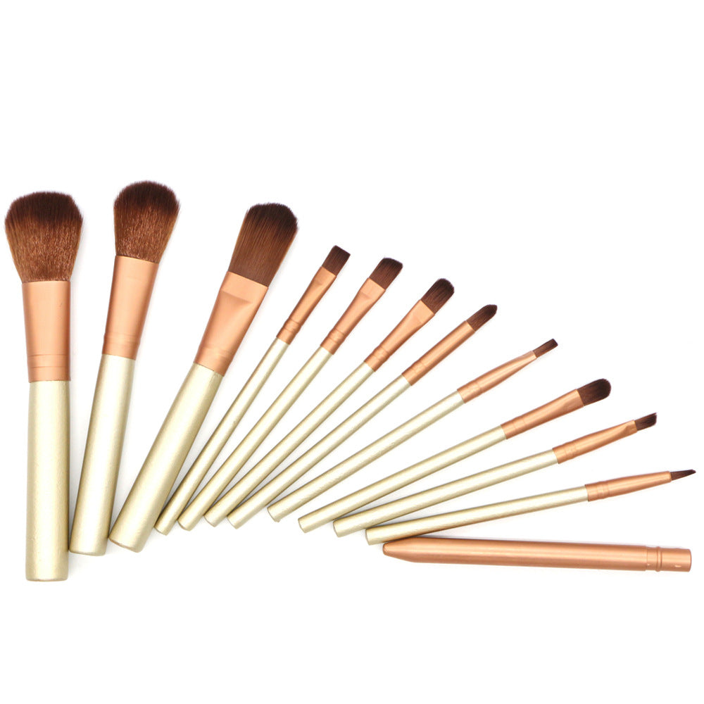 Professional Gold Makeup Brush Kit