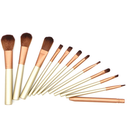 Professional Gold Makeup Brush Kit