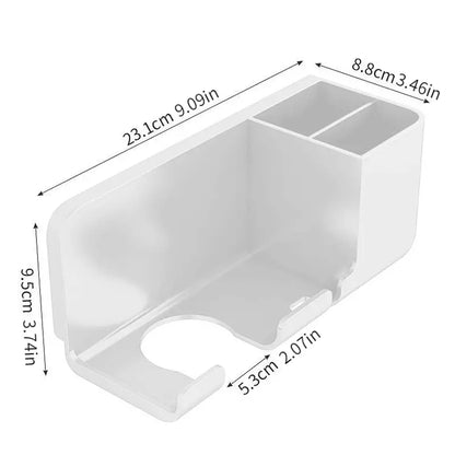 Wall Mounted Hair Tool Holder – Bathroom Organizer Rack for Hair Dryer & Styling Accessories