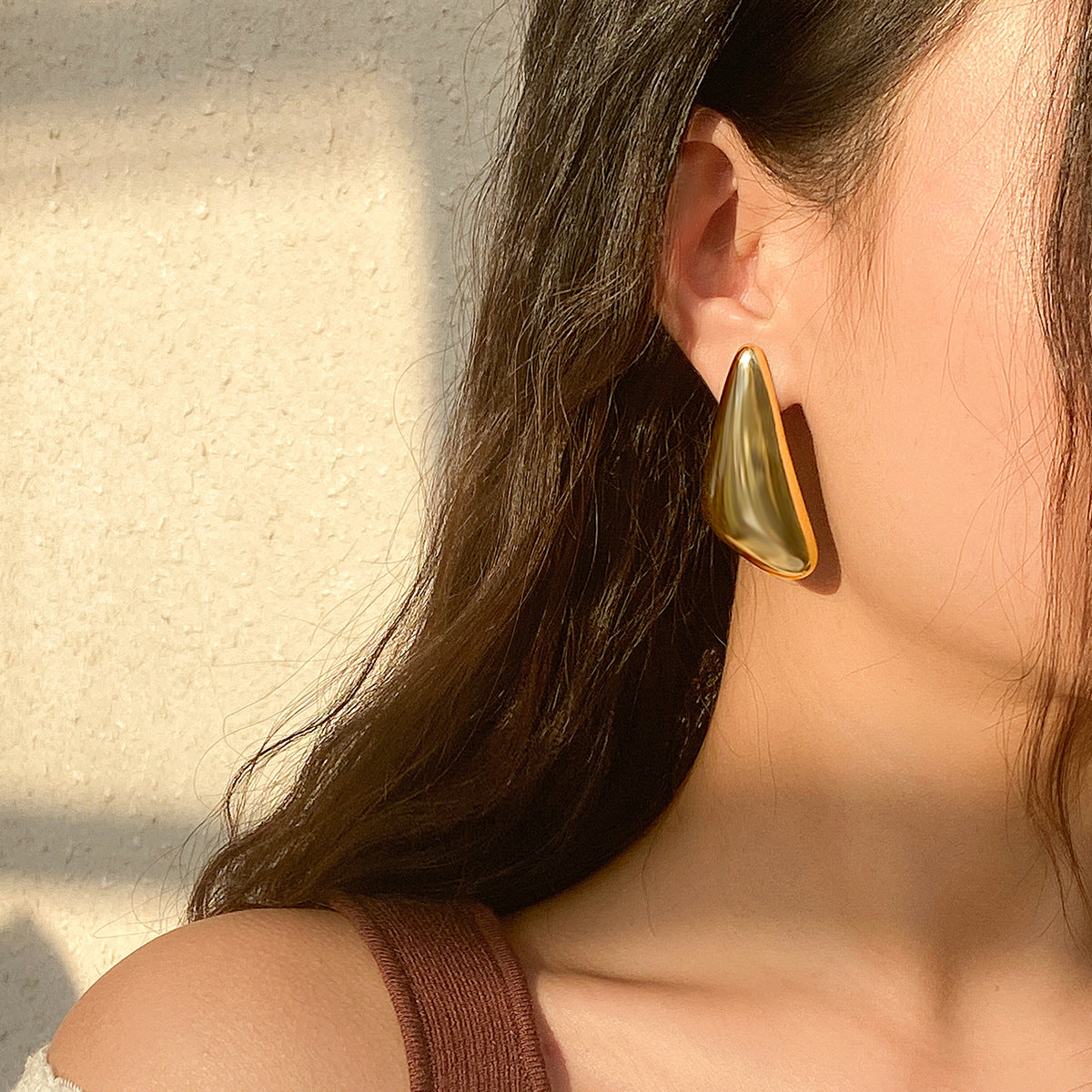 Minimalist Retro Teardrop Statement Earrings