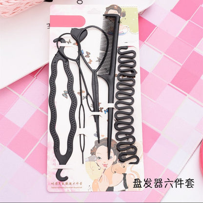 Korean Hair Styling Tool Set – Easy Updo & Braiding Accessories Kit for Women