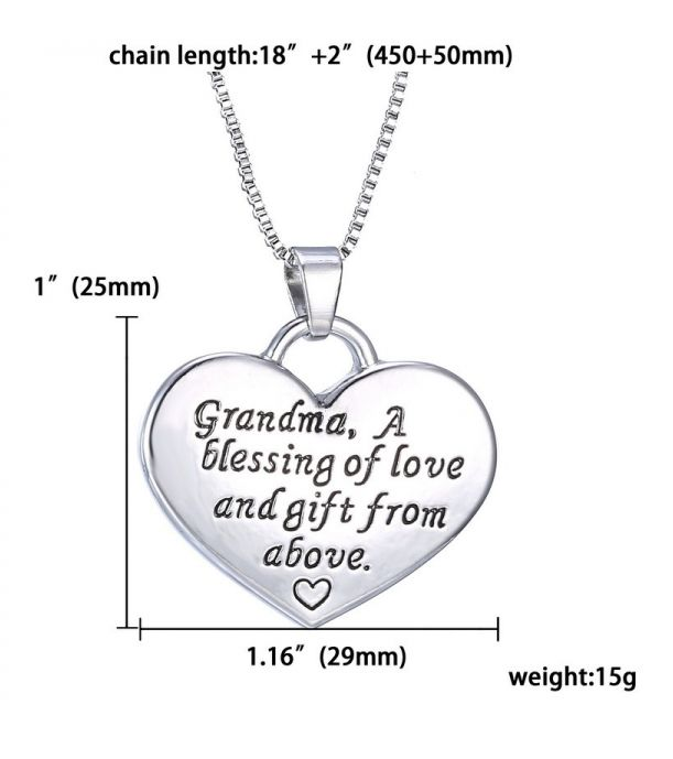 Love Message Heart Necklace