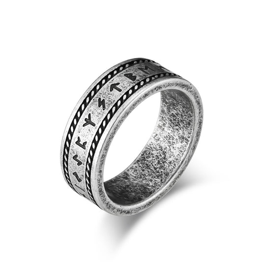Viking Titanium Statement Ring