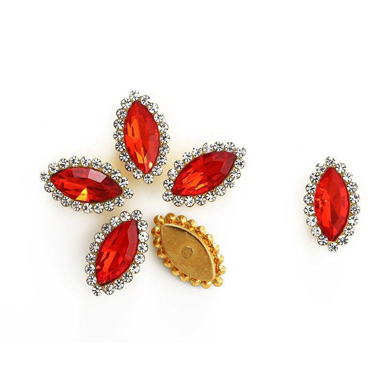 Luxury Crystal Rhinestone Hair Gems – Teardrop Glass Accessories
