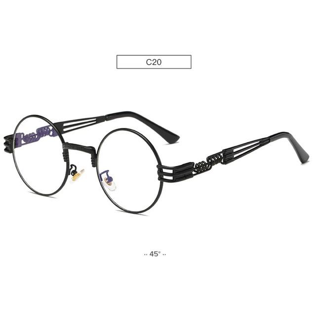 Spring Leg Round Frame Sunglasses