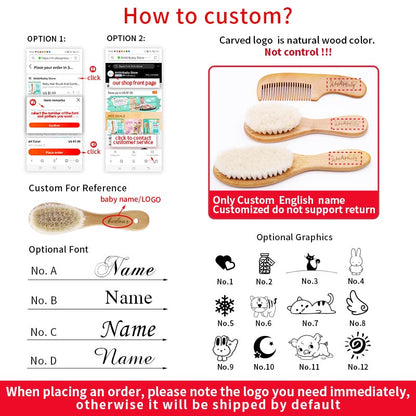 Soft Baby Hair Brush & Comb Set
