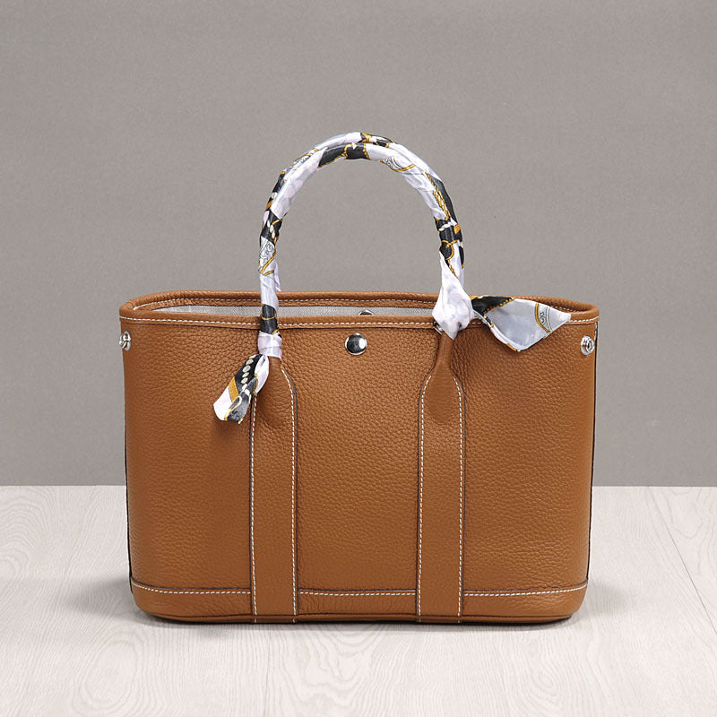 Luxury Korean Style Leather Tote Handbag for Women