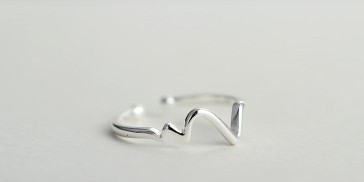 Minimalist Love Wave Ring